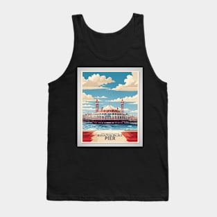 Brighton Palace Pier United Kingdom Vintage Travel Tourism Poster Tank Top